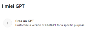 Crea GPT