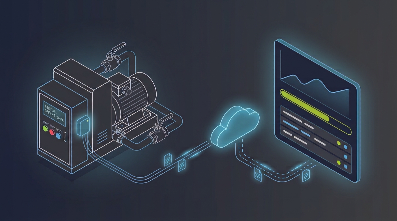 Modulo di monitoraggio retrofit su macchinario industriale per il modello Machine as a Service (MaaS)